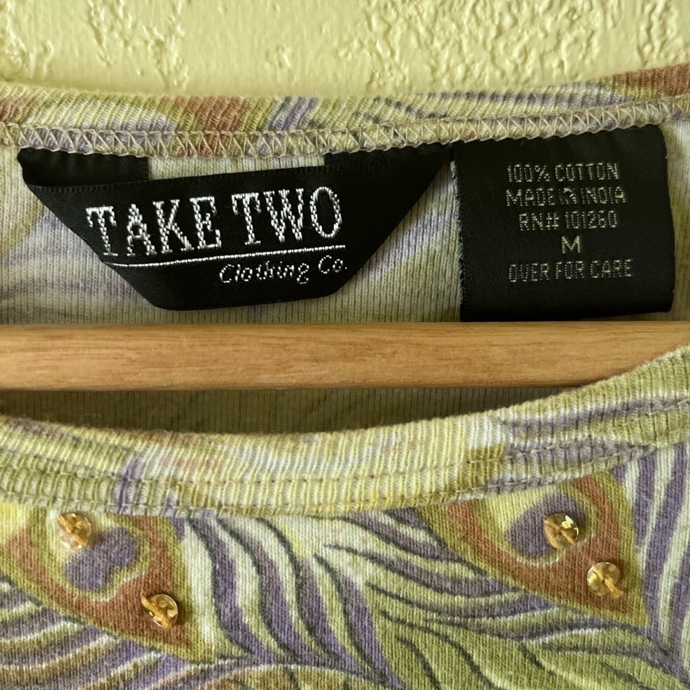 - Vintage Peacock Cropped Top!! - Picture 4 of 5